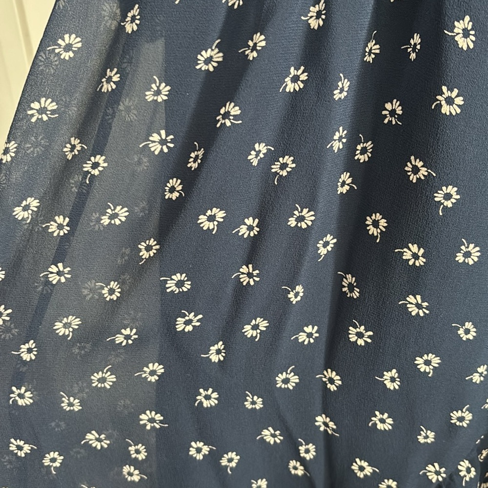 NWT Joie Alithea Dress Floral Navy Size Large (New With Tags) - Picture 5 of 16